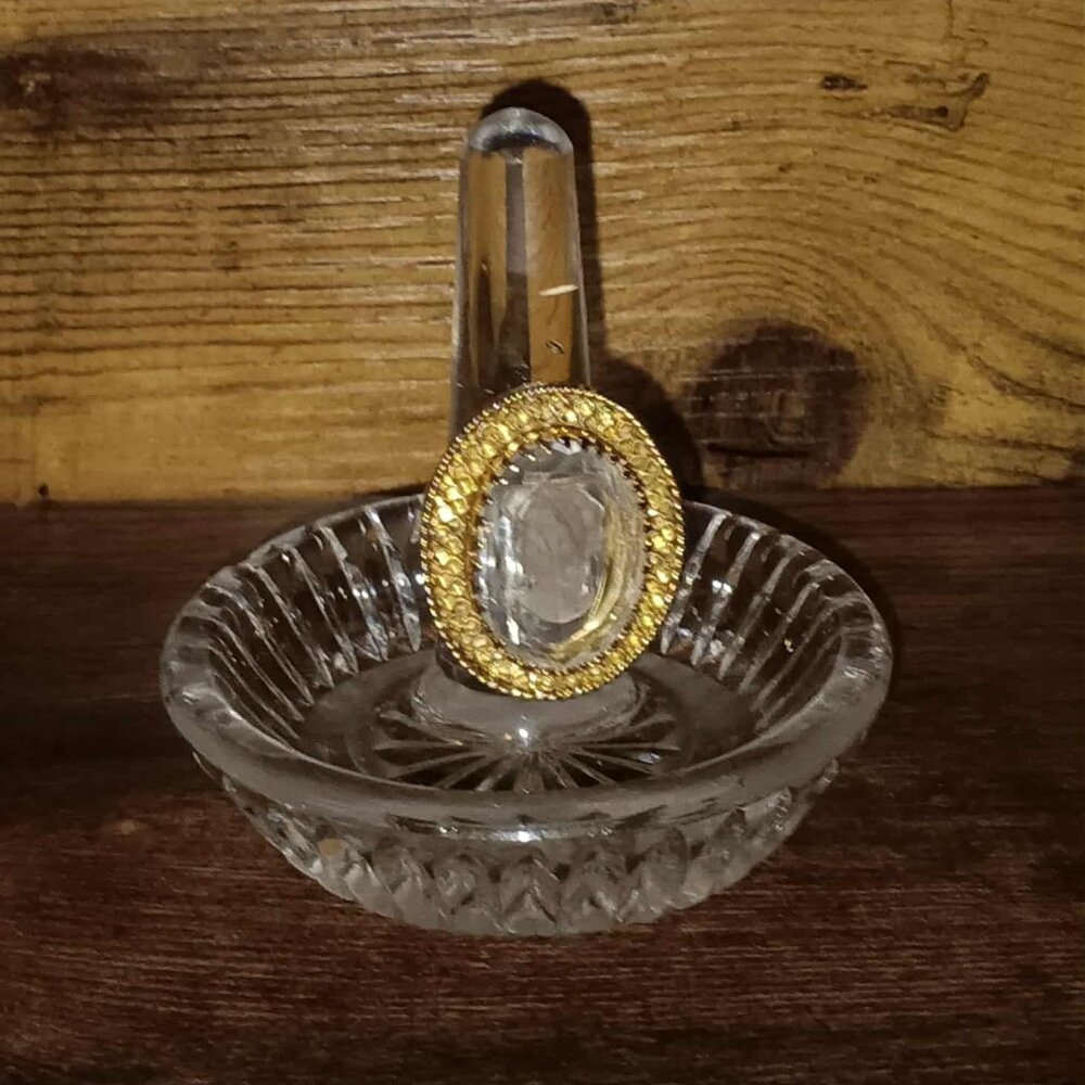 Gorgeous 10 kt over Sterling Silver Cameo Cocktail Ring